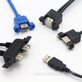 OEM USB-2.0/3.0 Panel Mount Cable Screw Locking